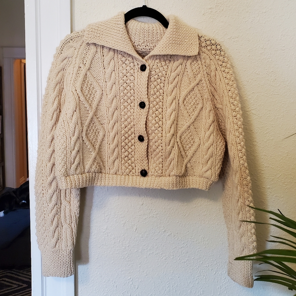 Handmade | Knit Crop Cardigan